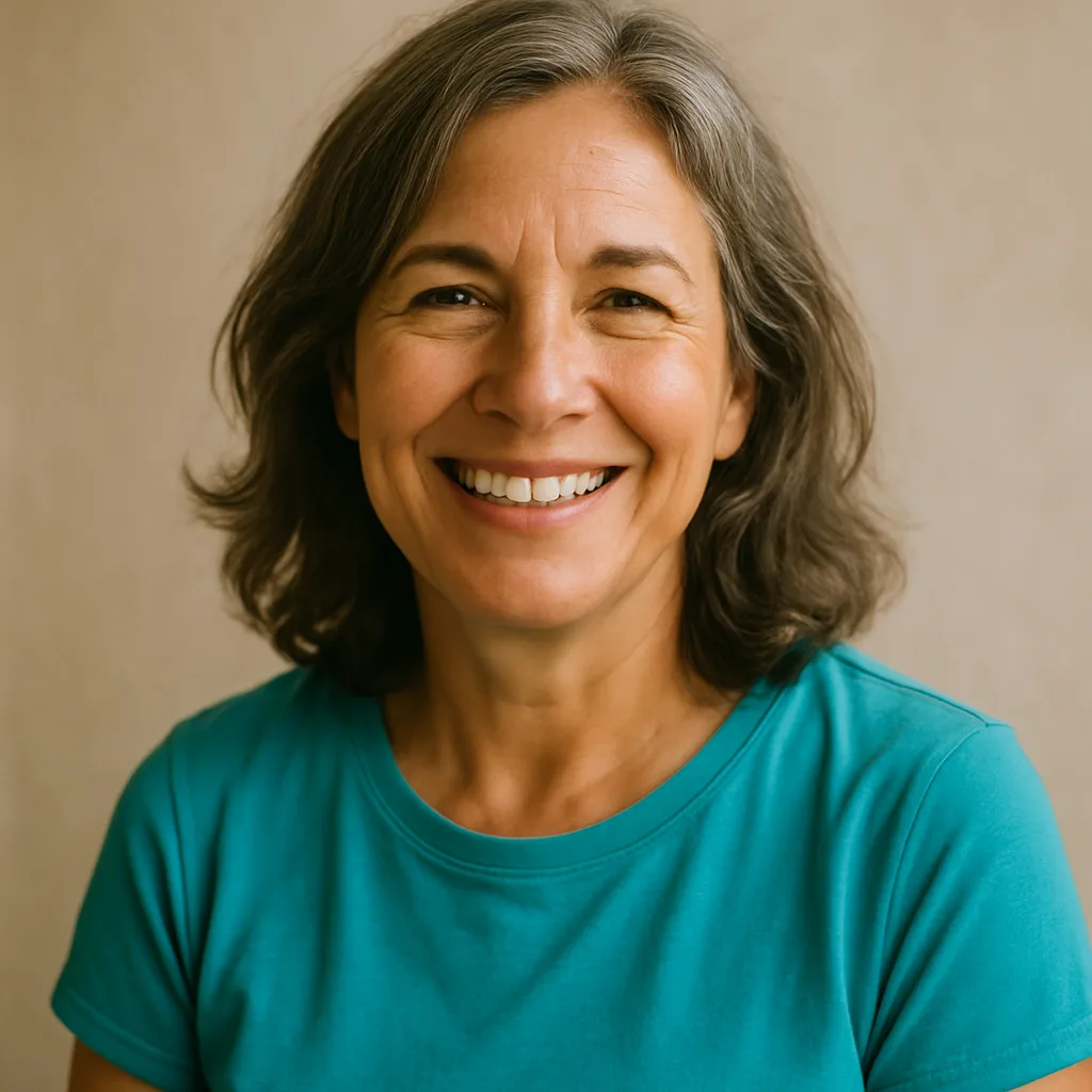 Smiling woman in her 50s — member of The Buckinghamshire Dating Site